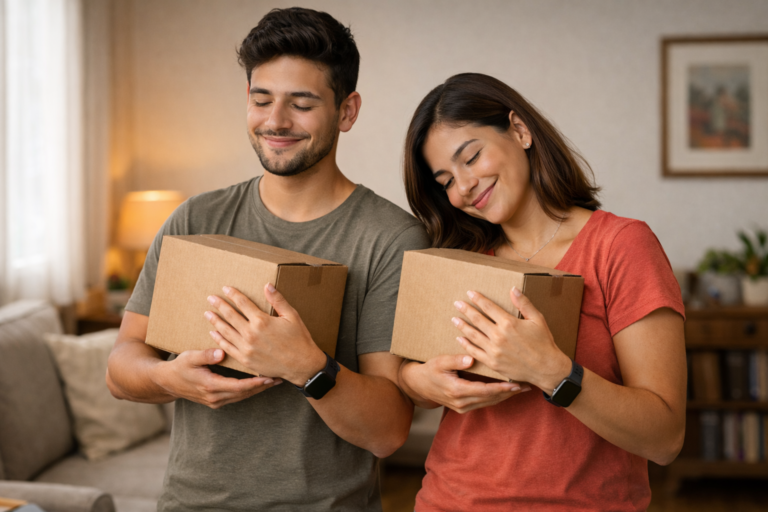 Hombre y mujer en Managua reciben paquetes de regalo de San Valentín enviado desde Estados Unidos